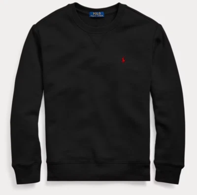 Suéter Pullover Polo Ralph Lauren Niños Polar Cuello Redondo Talla 7 Negro Nuevo con Etiquetas Foto 1 de 4