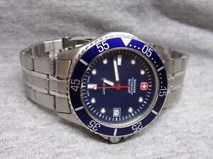 Men's WENGER Swiss Military Diver's Watch w/ New Battery