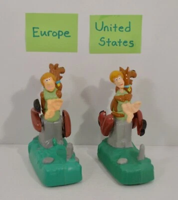 Figura de acción rara 1996 Scooby-Doo & Shaggy Variante 3,75" Burger King EUROPA Foto 1 de 4