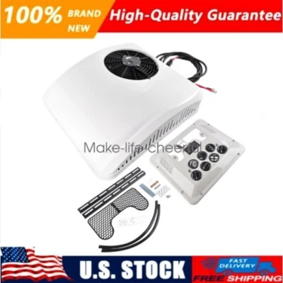 12v RV Air Conditioner Electric Rooftop Ac Unit for RV Caravan Trailer Cool&Heat - Image 1 of 4