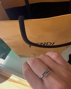 Fendi O-lock Ring Size 7 (Originally $350) - Picture 1 of 4