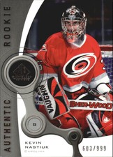 2005-06 SP Game Used Carolina Hurricanes Hockey Card #120 Kevin Nastiuk Rookie