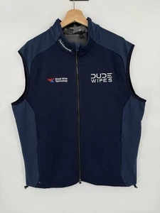 Greyson Golf Men’s Tour Issued Full Zip Vest Wool Blend Tour Issue Logos Size XL - Picture 1 of 7