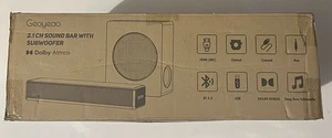 GEOYEAO Barra de Sonido Bluetooth Subwoofer 200W 2.1 Ch Barra de Sonido Dolby Atmos Surround - Imagen 1 de 9