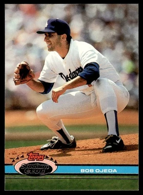 1991 Stadium Club Bob Ojeda Los Angeles Dodgers #449 - Image 1 of 2