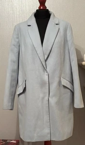 Cappotto donna caldo Marks & Spencer blu pallido taglia UK 16 - Foto 1 di 6