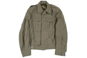 Chaqueta Blusa Vintage Ejército Griego Excedente Verde Oliva Estilo Ike - Imagen 1 de 1