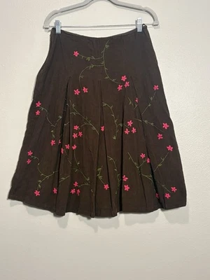 "Falda United Colors Of Benetton Vintage Marrón Cintura 29"" Cottagecore Fairy Boho" Foto 1 de 4