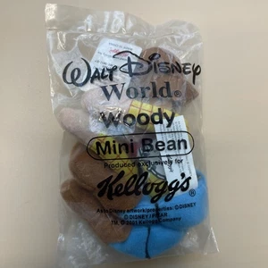 Walt Disney World Kellogg Mini Bean Toy Story Woody Cowboy VERSIEGELTE Verpackung AM - Bild 1 von 2