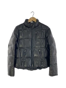 RALPH LAUREN DOWN JACKET 11 SHEEP LEATHER Black JKRLCA2006 Used - Picture 1 of 5