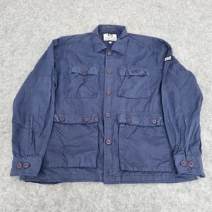 Weekend Offender Jacket Mens XL Navy Blue Chore Overshirt Utility Casuals - Picture 1 of 9