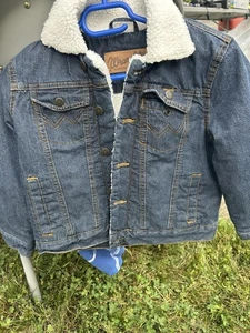 Wrangler® Boys' Western Sherpa Lined Denim Jacket Size M - Picture 1 of 2
