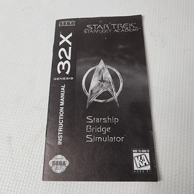 Sega Genesis 32X Star Trek: Starfleet Academy Starship Bridge Simulator Manual
