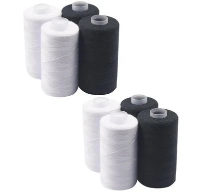 (0,03 EUR/10 m) Nähgarn 8 Spulen Nähfaden Set Nähmaschine Garn Polyester 4000m - Bild 1 von 4
