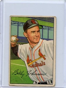 1952 Bowman Billy Johnson St. Louis Cardinals #122 ⭐️💥🎯 G/G+ - Picture 1 of 2