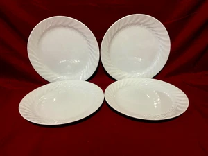 Platos de almuerzo Corelle Enhancements remolino blanco 9" (juego de 4) EE. UU. - Imagen 1 de 2