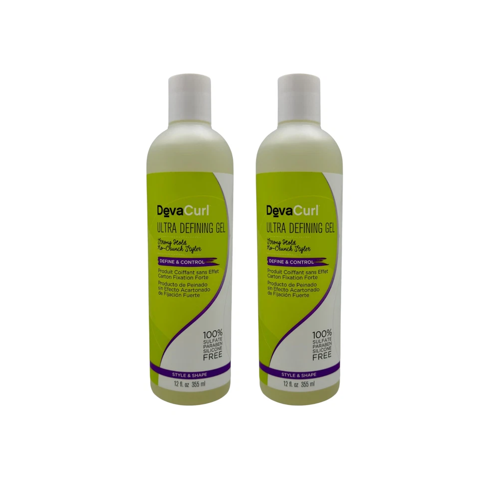 2x DevaCurl Ultra Defining Gel 12oz Strong Hold Curl Styler for Curly Hair - Image 1 of 3