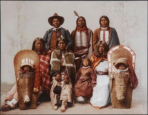 Póster fotográfico impresión arte pared Chief Sevara Family Ute 1897 vintage 10x8 - Imagen 1 de 6