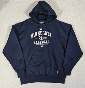 NUEVO Minnesota Twins Sudadera con Capucha Adulto XL Azul Polar Majestuosa Base Térmica MLB Béisbol - Imagen 1 de 15