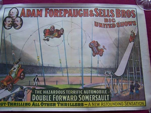 Circus World Mus. 1960 poster, "SELLS & FOREBAUGH BROS" - Picture 1 of 1