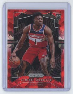 2019-20 Panini Prizm Red Prizm Admiral Schofield Rookie Basketball Cards #280