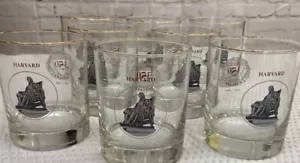 Juego de 8 gafas Veritas vintage de la Universidad de Harvard escudo 350 años - Imagen 1 de 7
