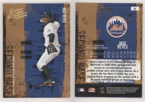 2005 Donruss Leather & Lumber Gold /50 Jose Reyes #72
