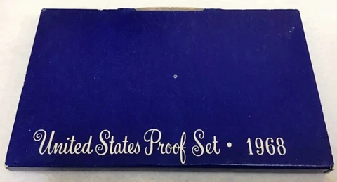 1968-S United States Mint Proof Set With 40% Silver JFK Half Dollar Cover