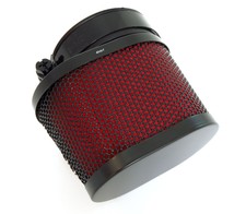 Black & Red Oval Air Filter - 54mm - Honda CB/CM400/450 CB650/750/900/1000/1100