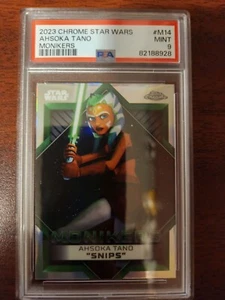 Topps Star Wars 2023 Chrome Graded PSA 9 Ahsoka Tano Snips Monikers M-14 - Picture 1 of 1