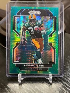 2021 Panini Prizm Ahman Green #145 Green Hyper Prizm #’d 129/175