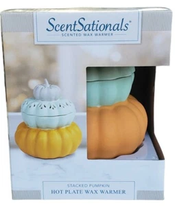 ScentSationals Full Size Scented Wax Warmer Stacked Pumpkin New. - Picture 1 of 4