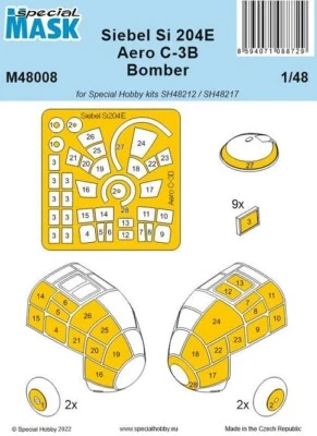 Special Hobby 100-M48008 - 1:48 Siebel Si 204E/Aero C-3B Bomber MASK - Neu