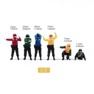 Resin 1/72 Scale Paint Aircraft Carrier Ground Crew Mini Figures Doll Model Toys - Picture 1 of 10