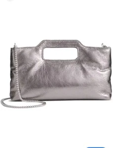 INC International Concept Juditth Small Metallic Crossbody Dark Silver 👛 New - Picture 1 of 13