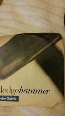 Peter Gabriel 45 w/ps Sledgehammer / Don't Break This Rhythm ~ HTF Foto 1 de 4