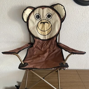 Kinder Campingstuhl Affe klappbar Anglerstuhl Campingsessel mit Tragetasche - Bild 1 von 6