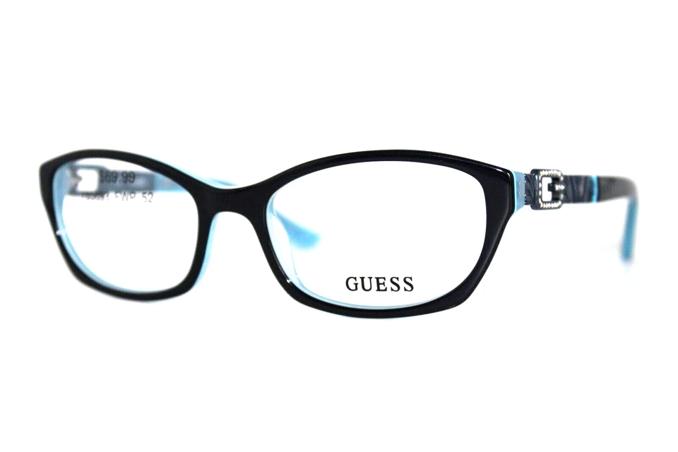 Guess GU-2287-BL Black Blue Clear Eyeglasses
