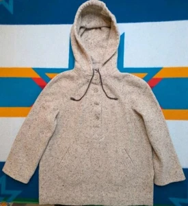 Vintage Jimmy Hourihan Of Dublin Wool Hooded Pullover Jacket Ireland XL 2XL - Picture 1 of 9