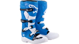 ALPINESTARS TECH 5 MOTOCROSS BOOT SIZE 10 BLUE/WHITE NEW WITH TAGS - Picture 1 of 5