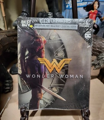 Best Buy Exclusive  SteelBook 4K Ultra HD Wonder Woman Movie - Image 1 of 4