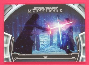 2019 Star Wars Masterwork Rey 180/299 Defining Moments Rainbow Foil #DM19 - Picture 1 of 2