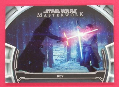 2019 Star Wars Masterwork Rey 180/299 Defining Moments Rainbow Foil #DM19 - Image 1 of 2