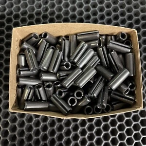 (10) Perno rotolo molla scanalato 3/8 x 1” vintage grado militare acciaio al carbonio USA - Foto 1 di 5