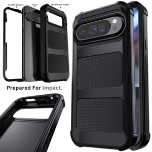 Funda de teléfono resistente a prueba de golpes resistente para Google Pixel 9 9 Pro 9 Pro XL - Imagen 1 de 33
