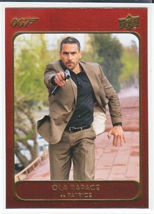 2020 Upper Deck James Bond VILLAINS& HENCHMEN RED Ola Rapace  #79 SP