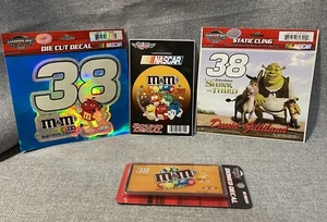 #38 M&M's Racing David Gilliland Decals Lot Of 4 New Old Stock - Picture 1 of 6