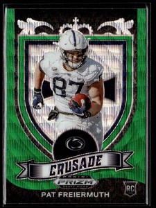 Pat Freiermuth 2021 Panini Prizm Draft Picks Prizms Green Wave #173 RC SKUJA2921