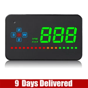 A2 Head Up Display GPS Digital Speedometer Electronics Auto Windshield Projector - Picture 1 of 6