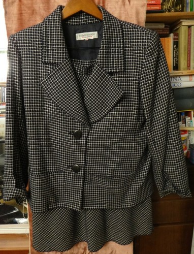 SAINT LAURENT (YSL) Yves Saint Laurent Rive Gauche set gonna lana e cashmere taglia 44 Francia